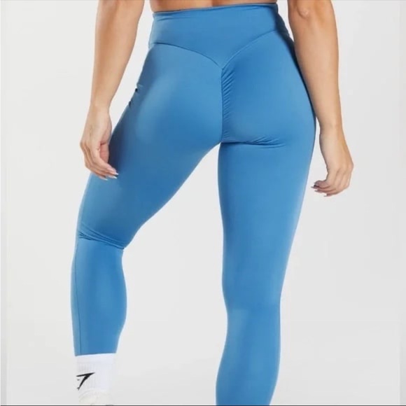 Gymshark Power Blue Leggings Medium - Picture 3 of 7